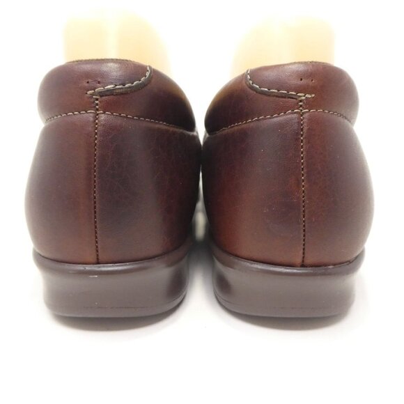 SAS Twin Loafers Womens 9 Mulch Brown Leather Slip On Comfort Lightweight - Picture 8 of 12